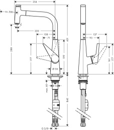 Смеситель для кухни Hansgrohe Talis Select S 72821800