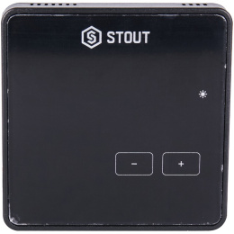 Комнатный терморегулятор Stout R-8z, беспроводной, черный, 230 B (STE-0101-008004)