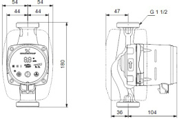 Циркуляционный насос Grundfos Alpha 2 25/60 180