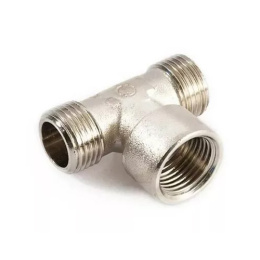 Тройник Stout никелированный НВН 1/2x1/2x1/2, арт. SFT-0068-121212