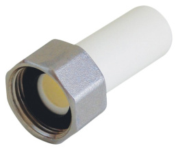 Штуцер полипропиленовый Kalde комбинированный, 20 x 3/4 НГ