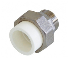 Муфта полипропиленовая Kalde разъемная, 32 x 3/4 НР