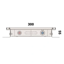 Внутрипольный конвектор с естественной конвекцией Vitron ВК.55.300.700.4ТГ