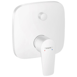 Встраиваемый смеситель Hansgrohe Talis E для ванны (внешняя часть), защитная комб., матовый белый
