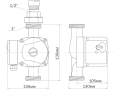 Циркуляционный насос Aquario AC 154-130HW