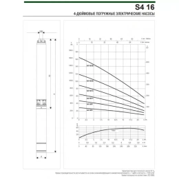 Скважинный насос DAB S4 16/5 2HP M 230/50 4OL