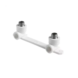 Комплект настенный для смесителя Valfex 25х1/2 н.р., полипропиленовый, белый