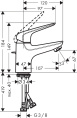 Смеситель для раковины Hansgrohe Novus 71020000