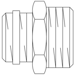 Переходник-ниппель Oventrop 1/2 x 3/4, с самоуплотнением