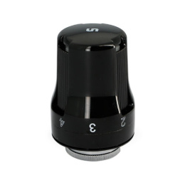Термостатическая головка UNI-FITT DX M30х1,5, чёрная
