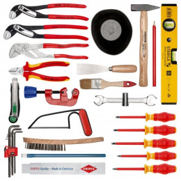 Набор инструментов KNIPEX BIG Basic Move Plumbing чемодан инструментальный для сантехники, 31 пр.