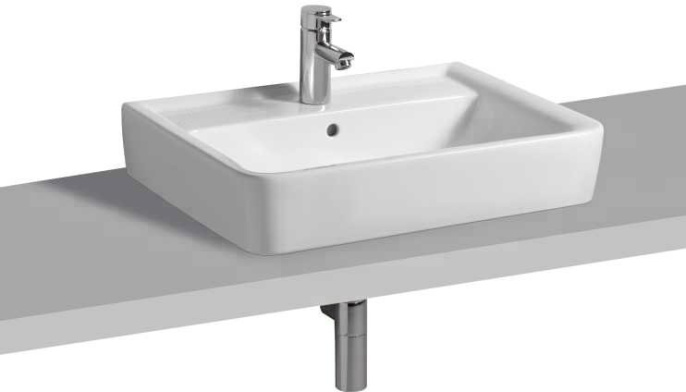 Раковина накладная Geberit Renova Nr. 1 Plan 65x48 белая