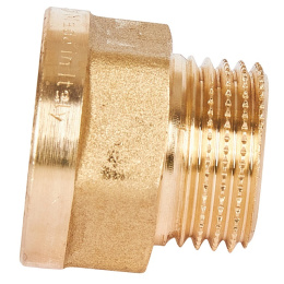 Переходник Stout под ключ из латуни, внутренняя-наружная резьба 1/2x1/2