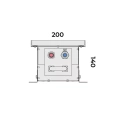 Внутрипольный конвектор с естественной конвекцией Vitron ВК.140.200.950.4ТК