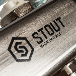 Коллектор Stout из нержавеющей стали для радиаторной разводки 1/3/4x12, SMS 0923 000012