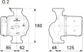 Циркуляционный насос Grundfos UPS 32-80 180