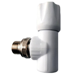 Вентиль из полипропилена Valfex для радиатора угловой 25х3/4 БЕЛЫЙ ВАЛФ-РУС, арт. 1014725034