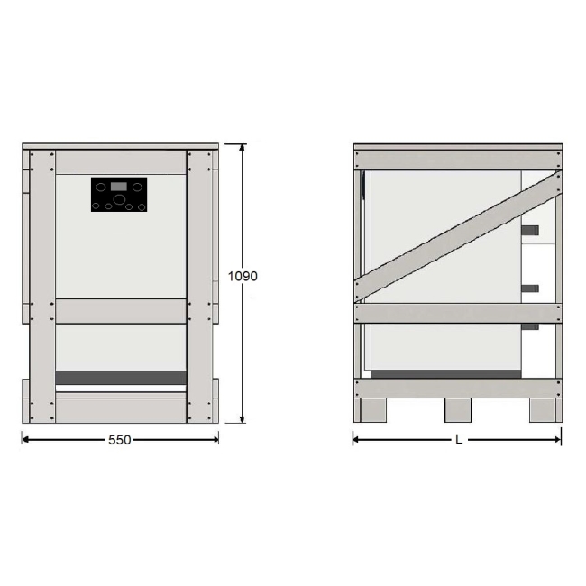 Напольный газовый котел отопления, атмосферный Kentatsu Kobold S-04
