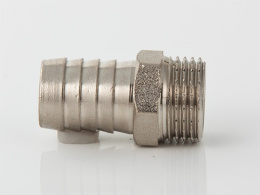 Штуцер для шланга VALTEC 1/2 х 14 мм VTr,650,N,0414 наружная резьба, никелированная латунь