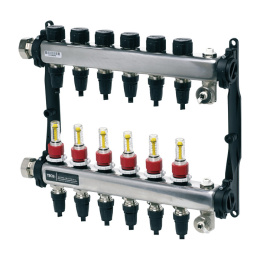 Коллектор TECE TECEfloor для поверхностного отопления 1 x 16 push-fit, 12 контуров