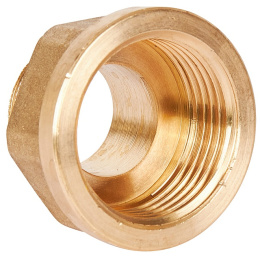 Переходник Stout под ключиз латуни, внутренняя-наружная резьба 1x3/4