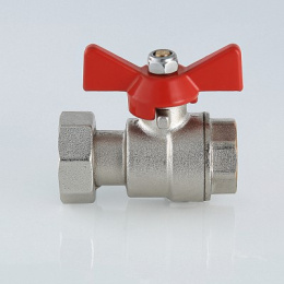 Кран шаровой VALTEC с накидной гайкой 1/2x3/4 ВВ