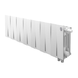 Биметаллический секционный радиатор отопления Royal Thermo PianoForte Bianco Traffico 200 / 14 секций нижнее правое подключение