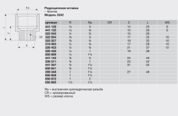 Редукционная вставка Viega R-резьба бронза модель 3242 3/4x1/2 арт 441142