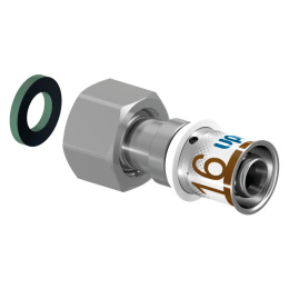 Штуцер с накидной гайкой Uponor S-PRESS PLUS 16-G3/4 НГ