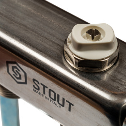 Коллектор Stout из нержавеющей стали для радиаторной разводки 1/3/4x12, SMS 0923 000012