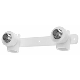 Комплект настенный для смесителя Valfex PRO 20х1/2 н.р., полипропиленовый, белый