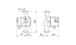 Циркуляционный насос Grundfos UPS 25-70
