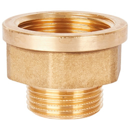Переходник Stout под ключиз латуни, внутренняя-наружная резьба 1x3/4