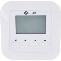 Комнатный терморегулятор Stout ST-295v3, проводной, двухпозиционный, белый (STE-0101-029531)
