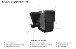 Твердотопливный напольный котел отопления Kentatsu VLK PRK-200 233кВт