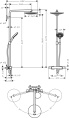 Душевая колонна Hansgrohe Raindance Select Showerpipe S 240 2jet 27129000