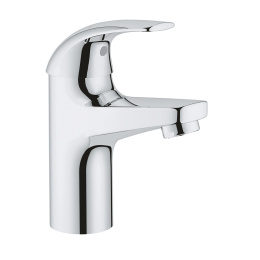 Смеситель для раковины Grohe BauCurve, гладкий корпус, хром