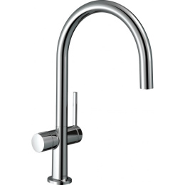 Смеситель для кухни Hansgrohe однорычажный, 220, с запорным вентилем, 1jet, хром 72805000