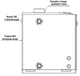 Напольный дизельный котел отопления, двухконтурный Navien LST-40KG