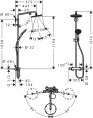 Душевая колонна Hansgrohe Raindance Select Showerpipe 240 27115000