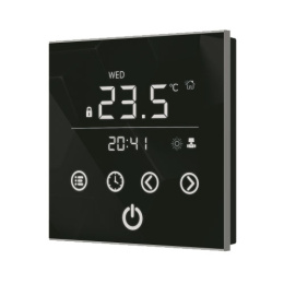 Комнатный термостат Varmann Vartronic с сенсорным дисплеем, черный, для конвекторов с естественной конвекцией (703101)