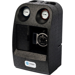 Насосная группа Stout DN25 (1 ) для твердотопливных котлов, с насосом Grundfos UPSO 25-65