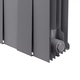Биметаллический секционный радиатор отопления Royal Thermo PianoForte Silver Satin 200 / 20 секций