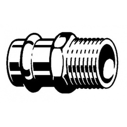 Соединительный элемент медный Viega Sanpress с SC-Contur d=18 (арт. 283 230)