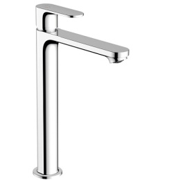 Смеситель для раковины Hansgrohe Rebris S 240 CoolStart высокий со сливным гарнитуром, хром 72580000
