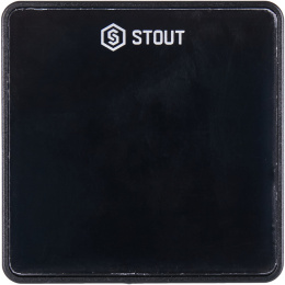 Датчик комнатной температуры Stout C-7p проводной, черный (STE-0101-007002)