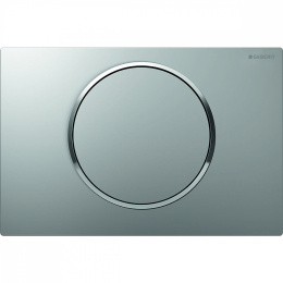 Кнопка смыва Geberit Sigma 10 одинарный смыв, хром мат./хром глянц. 115.758.KN.5