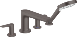 Смеситель на борт ванны Hansgrohe Talis E на 4 отверстия черный хром 71748340