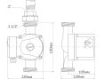 Циркуляционный насос Aquario AC256-130
