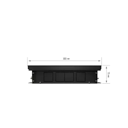 Внутрипольный конвектор с естественной конвекцией Royal Thermo 75/300/800-DG-U-NA